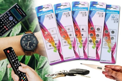 Batterie Knopfzelle AG1 LR621 I AG3 LR41 I AG4 LR626 I AG10 LR1130 I AG12 LR43 Alkaline, Taschenrechner, Uhr, Thermometer, Autoschlüssel (6, AG12 LR43)