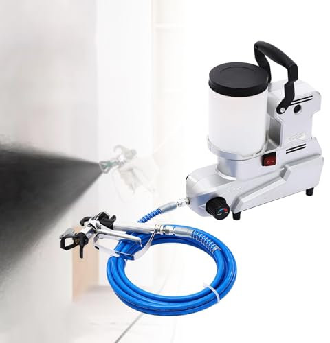 Pulvérisateur de peinture haute pression 1600 W, pulvérisateur de peinture sans air portable, peinture au latex en aérosol, pulvérisateur de peinture 2,5 L/min, pistolet pulvérisateur mural, capacité