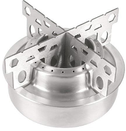 Réchaud à alcool d'extérieur avec couvercle de protection contre le feu pour support transversal, portable, camping, randonnée, pique-nique, mini pour brûler