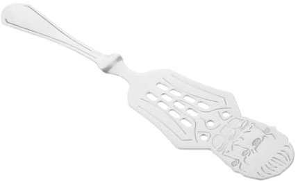 Alipis Stainless Steel Absinthe Spoon with Slotted Dripper Decorative Hollow Design for Easy Sugar Cube Straining for Home Bars and Restaurants Dishwasher Safe Comfortable Grip