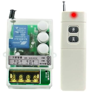 30A Alta Potencia 433MHA Interruptor de Control Remoto Inalámbrico de Amplio Voltaje con Control Remoto Función de Cuenta Regresiva Interruptor de 3000m de Distancia