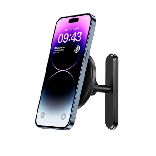 NB+ Magnetische Golfwagen Handyhalterung - Starke N52 Magnet Halterung für iPhone 16 15 14 13 12 MagSafe, 360° Drehung, Keine Installation - Golf Zubehör für EZGO, Club Auto, Geschenk für Golfer