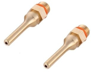 pistola colla caldo, 2 pezzi/lotto ugello for pistola for colla a caldo in rame puro 2,0x70 mm 3,0x50 mm 2,0x50 mm lungo corto piccolo foro grande ugello for pistola for colla(50mmx2.0mm (2Pcs))