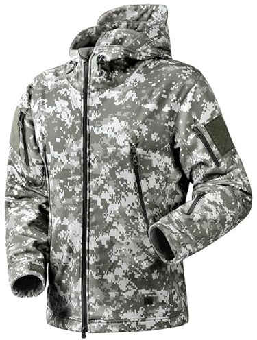 MOKBAY Field Jacket Herren Tarnanzug Tactical Softshelljacken Angelbekleidung Tarnanzug Multicam M65 Bundesheer Herren Softshelljacke Wasserdicht Flecktarn Angeljacke Army Taktische Polizei Jacke M