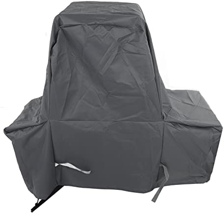 Ejoyous Couverture de Hotte de Four de Barbecue, Couverture de Four Extérieure en PVC Gris Imperméable en Tissu Oxford 600D Colorfast pour Cour