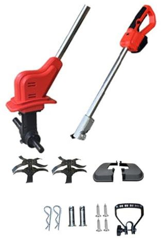 Motobineuse sans Fil, Cultivateur Électrique Puissant, 24cm Profondeur, 30cm Largeur - Affichage Numérique Innovant, Design Ergonomique, pour Jardinage Précis