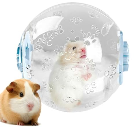 Boule de hamster - Jouet portable transparent et respirant | Boule de course sûre qui ne piège pas vos pieds, plaisir en plein air | Boules d'exercice pour hamster - Emballage décontracté