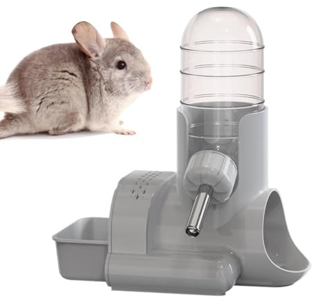 Distributore d'Acqua per Criceti - Mangime Antigoccia - Bevitore Per Piccoli Animali Con Design A Rotolante | Adatto A Conigli Furetti Cincillà Gerbilli Gabbie E Recinti