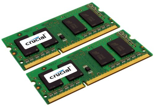 Crucial 8GB Kit (4GBx2) DDR3 1333 MT/s (PC3-10600) CL9 SODIMM 204pin 1.35V/1.5V