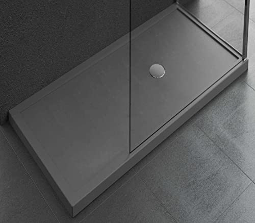 Novellini Olympic Plus Duschwanne, 170X75x12,5cm, grau (RAL 7037)