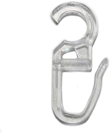 Efitex® Überklipshaken, Faltenlegehaken 6mm, 25 Stück, transparent