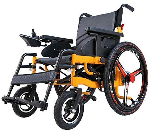 GJHW Foldable Power Electric Wheelchair With Polymer Li-Ion Battery (Right Side Controller)