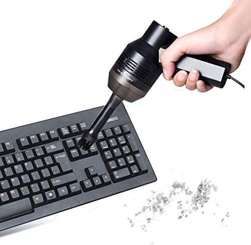 ZZjingli HK-6019A 3.5W USB Cleaner Portable Aspiration Puissant Clavier d'ordinateur Brosse Buse Collecteur de poussière Portable Sucker Clean Kit de Nettoyage for Ordinateur Portable PC/Animaux, Câ