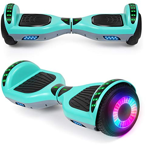 SISIGAD A12 Mixed Color Hoverboard, with Bluetooth and Colorful Lights Self Balancing Scooter