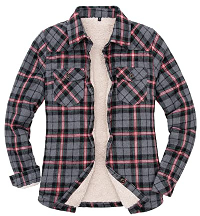 ZENTHACE Womens Shirt Jacket Chemise longue à bouton d'utilité professionnelle Femme