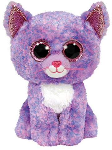 TY 2007529 Cassidy Cat Beanie Boo Medium ausgestopftes Tier, Mehrfarbig