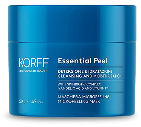 Korff Essence Maschera Micropeeling, Riduce le Imperfezioni, Formula Arricchita con Acido Mandelico, 50ml