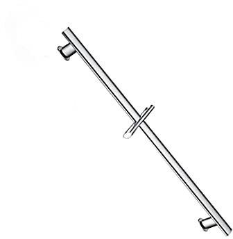 LIOPJH Barre de douche pour pommeau de douche - Colonne de douche réglable - Fixation murale avec support de fixation - Barre coulissante