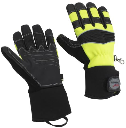 askö THL-Handschuh Operator EN 388 CAT II, Größe 8, neongelb 603564-5002-8 (Handschuh Feuerwehrhandschuh Hilfeleistung Arbeitshandschuhe Schutzhandschuh Arbeitshandschuh Arbeitsschutzhandschuhe)