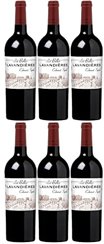 Union des Vignerons Cabernet Syrah Les Belles Lavandières Pays d'Oc IGP Rotwein rot halbtrocken Frankreich inkl. FeinWert E-Book (6 x 0.75 l)