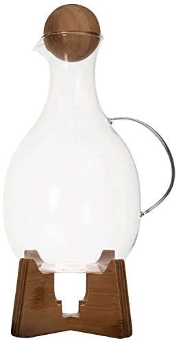 Sagaform 5018364 - Brocca per vin brulé, vetro e legno