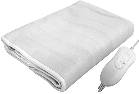 Elektrische Heizdecke 60 Watt 150 x 80 cm mit 3 Wärme- Stufen Wärmedecke Decke Bettdecke Sofadecke Kuscheldecke