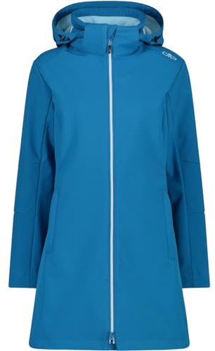 CMP - Parka i Softshell för kvinnor med avtagbar huva, Jade, 46