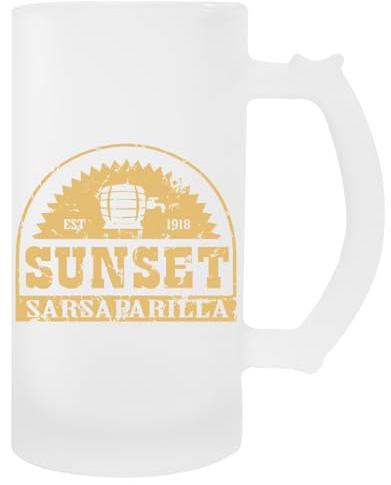 Generico Sunset Sarsaparilla Trasparente Birra Tazza Con Maniglia Beer Mug With Handle
