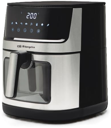 Freidora sin aceite Orbegozo FDR 8020, capacidad 8 Litros, Potencia: 1500 + 500 W, Inox