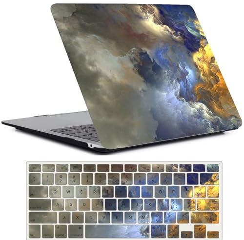 FFBOFFC Hülle Kompatibel mit MacBook Pro 13 Zoll 2012 2011 2010 2009 2008 Alte Version Modell A1278 mit CD-ROM, Plastik Hartschale Schutzhülle Case & Tastaturabdeckung, Buntes