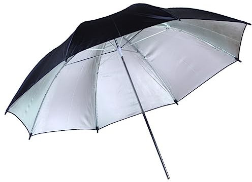 Hemobllo Ombrello Diffusore Flash da 85 Cm Nero E Argento per Fotografico per Una Diffusione Uniforme della Luce Fotografia con Illuminazione Soffusa