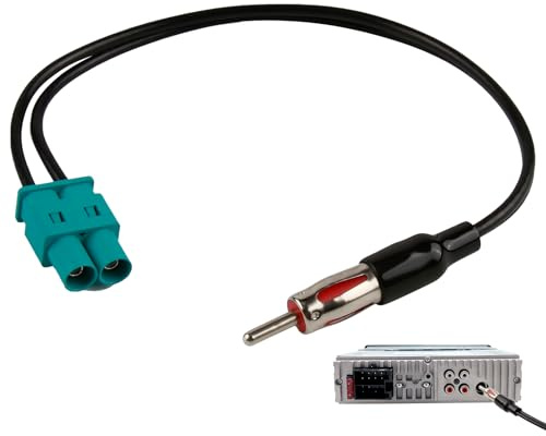 Autoradio Antennenadapter Dual Fakra DIN Stecker Adapter Antenne Signalverstärker Stecker Autoradio Antennen Splitter Kabel für VW BMW Ford RNS510 RCD510/310 Passat Golf MK5/MK6 Mondeo Focus