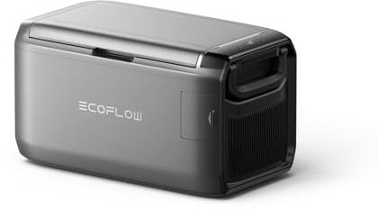 EF ECOFLOW GLACIER Classic 35L Réfrigérateur congélateur portable, Refroidissement hors réseau 43h, congélation rapide 25 mins, charger via AC, solaire et voiture, glacière pour camping, RV, pêche