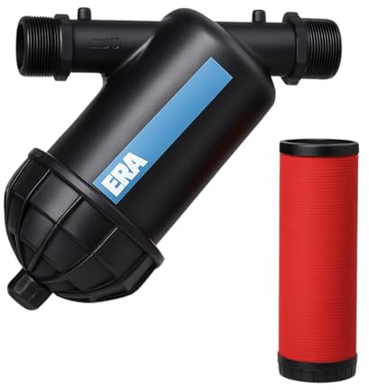 FLUXI-TECH Filtre à eau 130 microns – Débit élevé 6 m³/h, Pression 8 bars – Pour pompes, arrosage, systèmes hydrauliques – Protection contre les particules – BSP 1