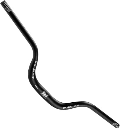 AEYINO Mountain Bike MTB Handlebars 31.8mm - 50/90/120mm Rise MTB Aluminum Alloy Handlebar - 720/780mm Extra Long Bicycle Riser HandleBars for E-Bike Folding Bike Downhill Racing.