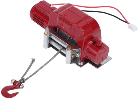 Generic Treuil Métallique sur Chenilles pour Voiture RC Haute Résistance, avec Une Expérience de Fonctionnement Authentique, adapté aux Voitures RC à L'échelle 1/10 (Rouge)