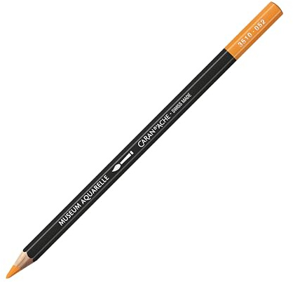 Caran d'Ache Museum Aquarelle Pencil Museum Aquarelle 3510.052/ NR 052 SAFFRON/SAFRAN-FSC (Pack of 1)