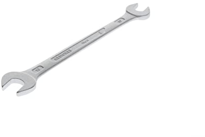 GEDORE Doppelmaulschlüssel 10 x 13 mm, Hochwertiger Vanadium-Stahl, Blendfreie Optik, Nach DIN 3110, Silber