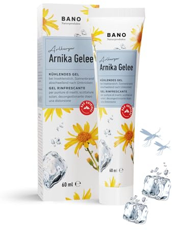 Arlberger Jalea de Árnica 60ml | gel refrescante y descongestionante | ideal para después de las quemaduras solares | ayuda con las picaduras de insectos y los esguinces