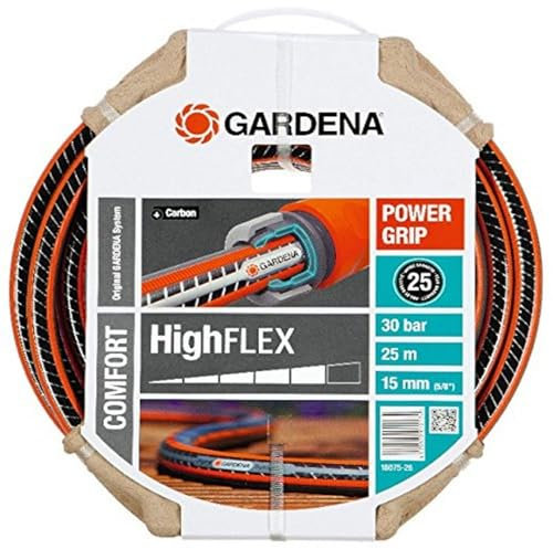 GARDENA Tuyau darrosage Comfort HighFlex - Longueur 25m - O15mm - Anti noeud et indeformable - Garantie 25 ans 18075-26