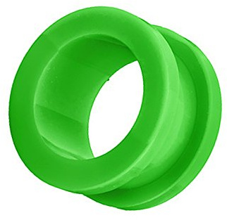 Piercingfaktor Flesh Tunnel Ohr Schraub Ear Plug Piercing Kunststoff Acryl Schraubverschluss Rund Creole 6mm Grün
