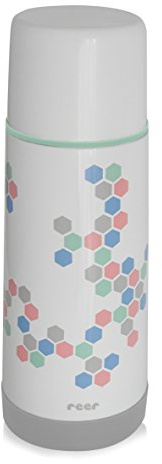 Reer 90310 Edelstahl Isolierflasche DesignLine mit praktischem Anti-Rutschboden, 350ml