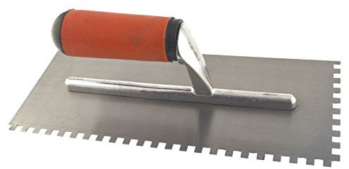 Soft Grip truelle auto-adhésif 280mm dents carrés en Céramique Acier coulis de plâtre SIL314
