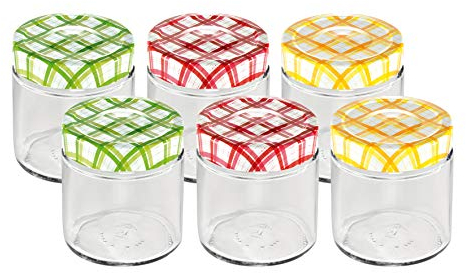 Tescoma 895110 Bocaux pour conserves, Verre, Transparent, 125 ML - ø 7 cm - h 5,5 cm