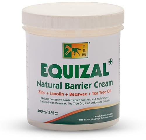 TRM Equizal Soothing Equine Barrier Skin Cream for Horses | Natural Protection, Wound Care, and Moisturization with Beeswax and Zinc Oxide - 13.5 fl oz (400 ml) - 13.5 fl oz