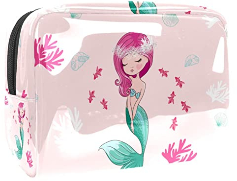 Meerjungfrau Fisch Schminkpinsel Beauty Bag Organizer Kosmetiktasche