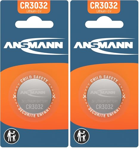 Ansmann 1516-0013 - Pile 3V en Lithium CR 3032 (Lot de 2)