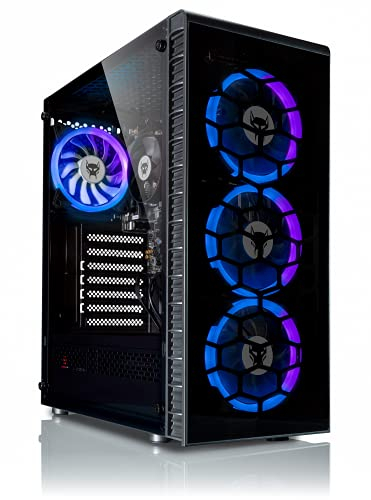 BEASTCOM Q3 Essential Gaming, PC da gioco 8 thread AMD Ryzen 5 4X 3,90 GHz, scheda grafica 4K Vega 11, 16 GB di RAM, SSD 1 TB, HDMI, WiFi, Windows 11 Pro