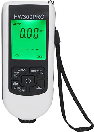 Yosoo Health Gear Paint Coating Thickness Gauge Meter, Car Paint Thickness Tester Digital Thickness Gauge, Automatic Shutdown Function, 0 to 2000um Measuring Range, Portable Paint Depth Gauge (White)