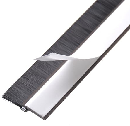 | Türdichtung - türbürste - abdeckleisten - bürstendichtung dichtung aus pvc x 1 - leiste zum selbstklebende installation- zimmertürdichtung- durchzugstopper - zugluftstopper für türen (Weiß)